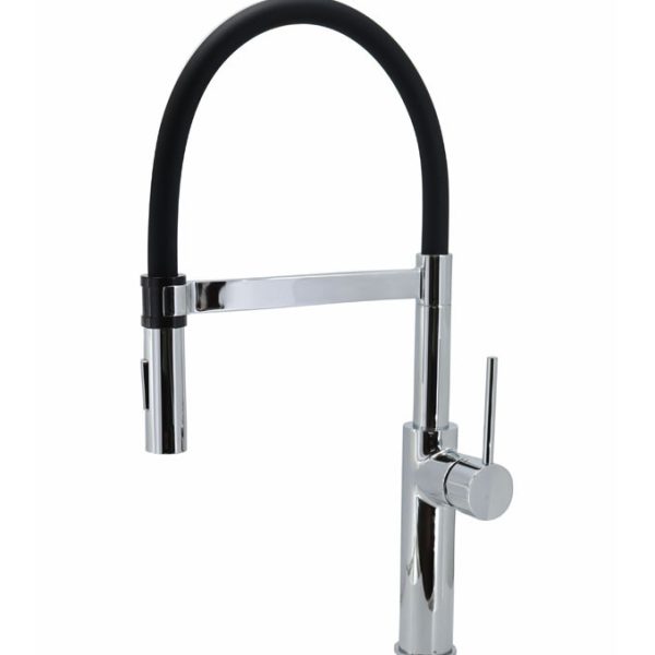 Jednoručna baterija za sudoperu COPEN PEPPER B sa flex lulom 2F hrom sa 3 cevi