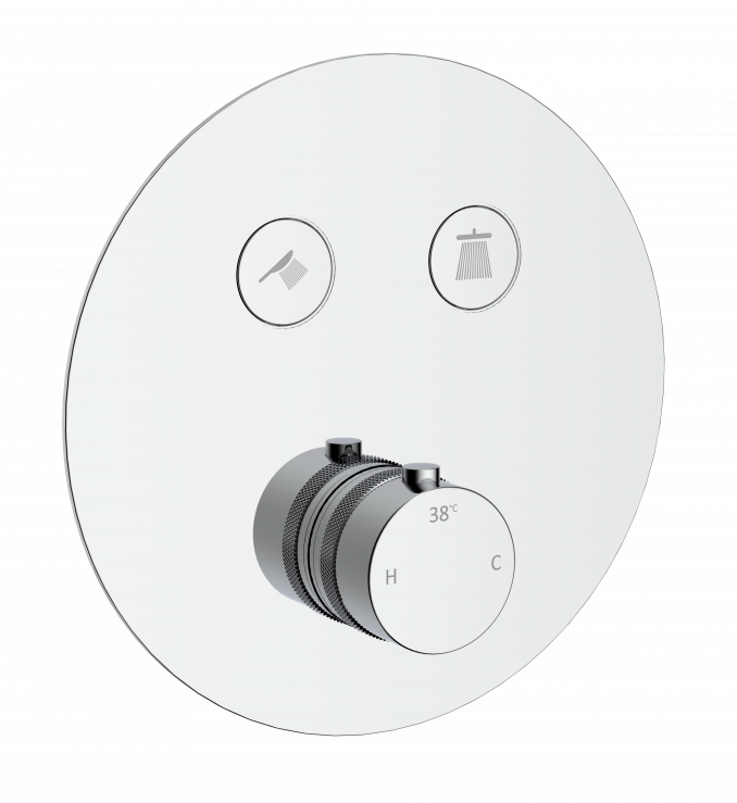 Maska termostatske baterije COPEN CoolTouch okrugla hrom