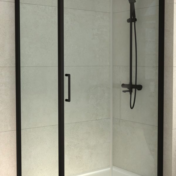 Tuš kabina COPEN ATLAS Black 140x80cm