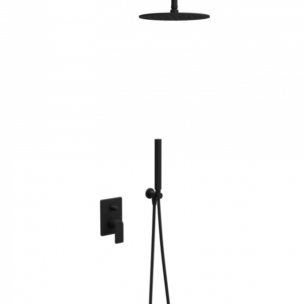 Ugradna baterija sa tuš setom 5 COPEN NOOK mat crna