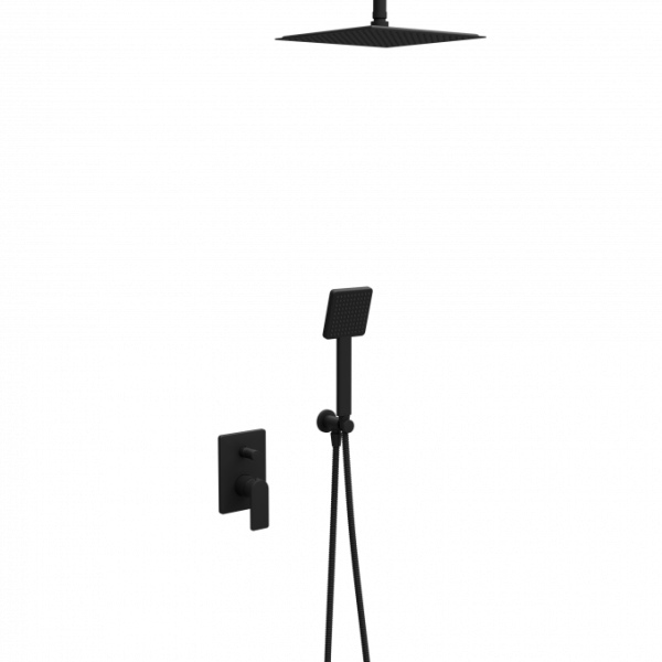 Ugradna baterija sa tuš setom 6 COPEN NOOK mat crna