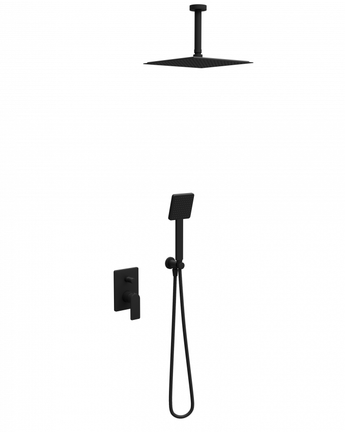 Ugradna baterija sa tuš setom 6 COPEN NOOK mat crna