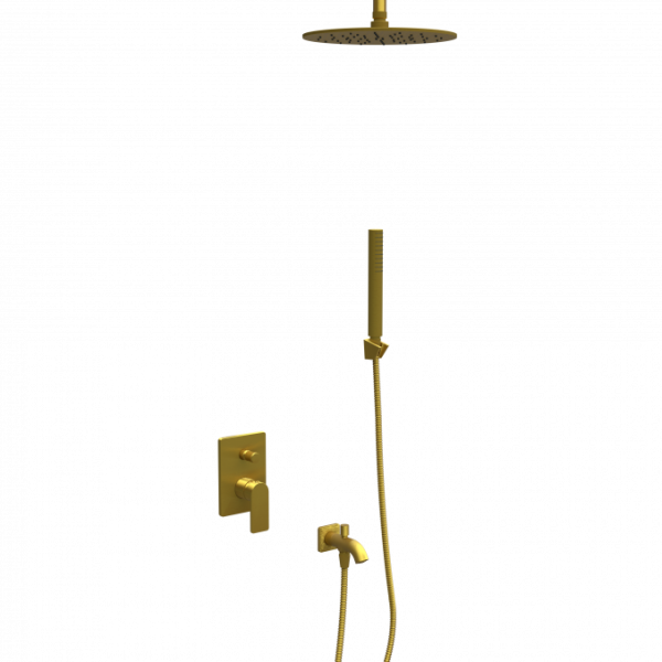 Ugradna baterija sa tuš setom 7 COPEN NOOK brušeno zlato